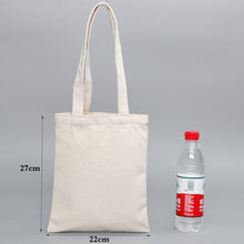 Load image into Gallery viewer, GAWBE Unisex Handbags Custom Canvas Tote Bag Print Text Your Design Grocery Daily Use Reusable Cotton Travel Casual Shopping Bag