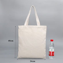 Load image into Gallery viewer, GAWBE Unisex Handbags Custom Canvas Tote Bag Print Text Your Design Grocery Daily Use Reusable Cotton Travel Casual Shopping Bag