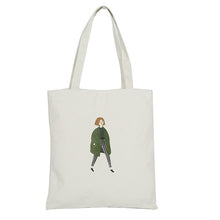 Load image into Gallery viewer, Reusable Shopping Bag Fashion Women Canvas Tote Bags Printing eco Bag Cartoon bolsa de compras Shopper Shoulder Bags #F