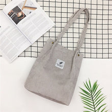 Load image into Gallery viewer, Litthing Women Solid  Corduroy Shoulder Bags Shopping Bag Tote Package Crossbody Bags Purses Casual Handbag For Women Bookbag